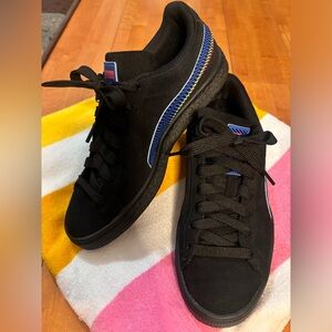 Black Puma Suede